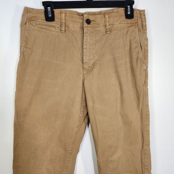 American Eagle Pants Men’s 32x34 Next Level Flex Original Straight Chino Brown - Picture 4 of 11